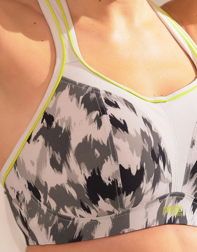 Panache Non Wired Sports Bra Grey Animal