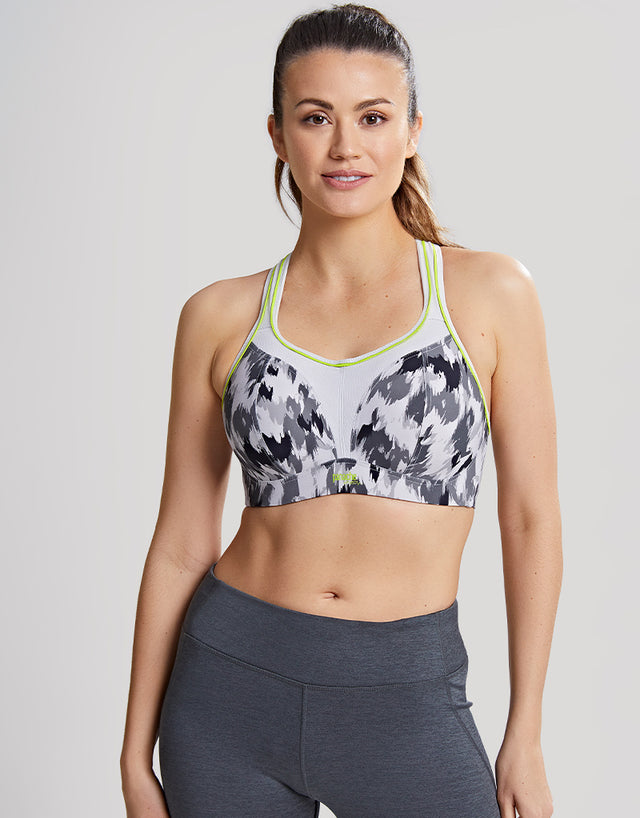 Panache Non Wired Sports Bra Grey Animal