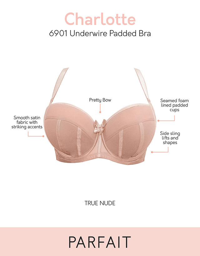 Parfait Charlotte Padded Balconette Bra True Latte