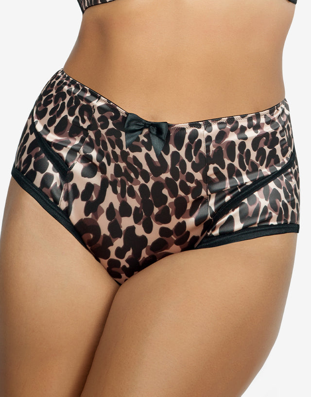 Parfait Charlotte High Waist Brief Leopard Brown