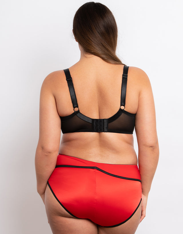 Parfait Charlotte Padded Balconette Bra Racing Red/Black