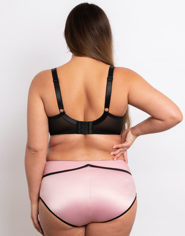 Parfait Charlotte Padded Balconette Bra Rose Gold/Black