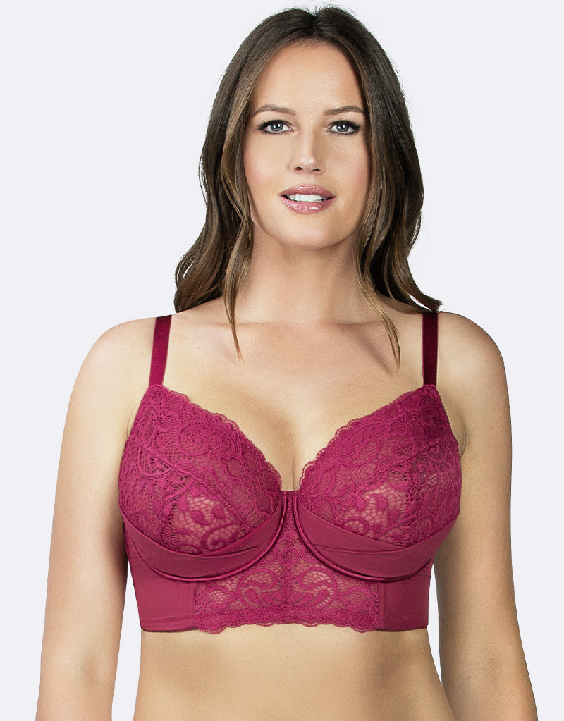 Parfait Cora Longline Bra Crimson – Brastop UK