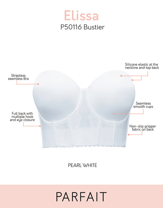 Parfait Elissa Bustier Pearl White