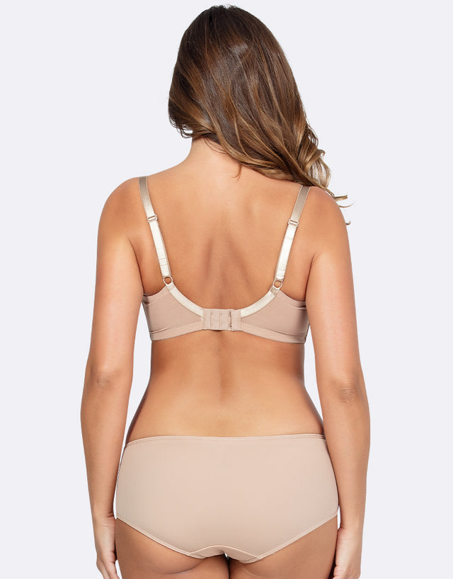 Parfait Emma Padded Plunge Bra Bare Latte