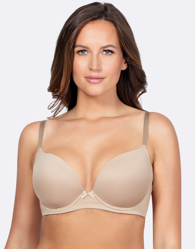 Parfait Emma Padded Plunge Bra Bare Latte