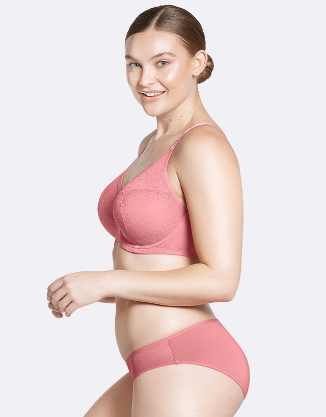 Parfait Enora Minimizer Full Cup Bra Dusty Pink