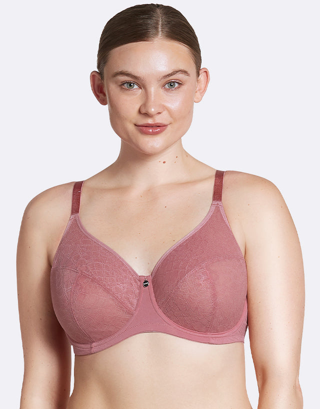 Parfait Enora Minimizer Full Cup Bra Dusty Pink