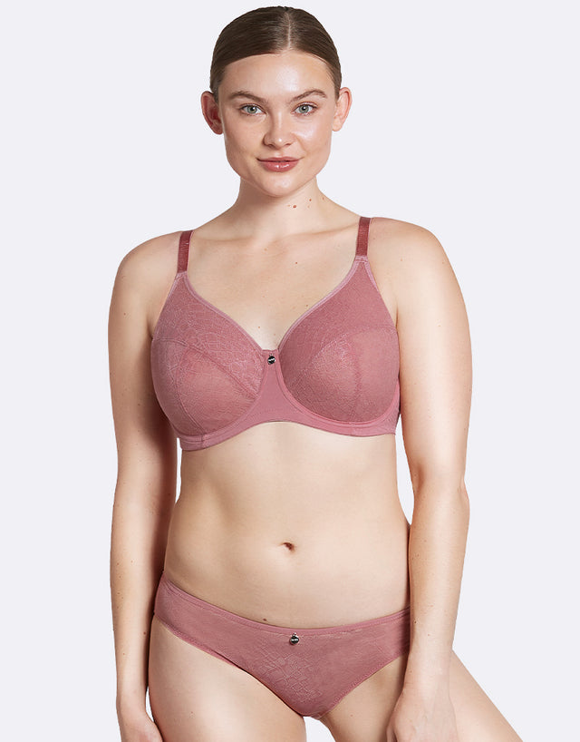 Parfait Enora Minimizer Full Cup Bra Dusty Pink