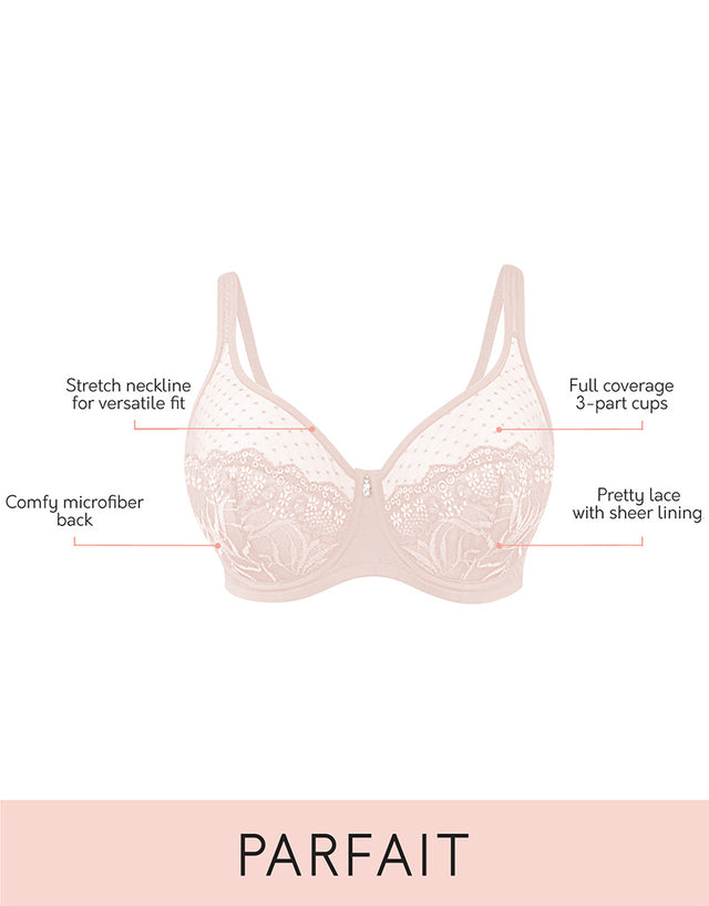 Parfait Marrianne Balconette Bra Porcelain/White