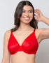 Parfait Maya Unlined Plunge Bra Cherry
