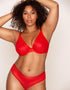 Parfait Maya Unlined Plunge Bra Cherry