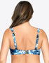 Parfait Oceane Moulded Balconette Bikini Top Splash Print Blue