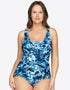 Parfait Oceane Full Cup Swimsuit Splash Print Blue