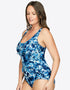 Parfait Oceane Full Cup Swimsuit Splash Print Blue
