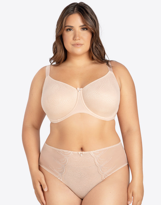 Parfait Pearl Unlined Seamless Minimizer Bra Cameo Rose