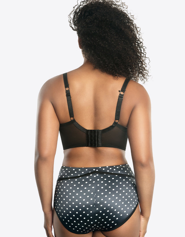 Parfait Charlotte Longline Bra Black Dot