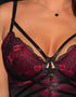 Pour Moi After Hours Padded Longline Bra Red/Black