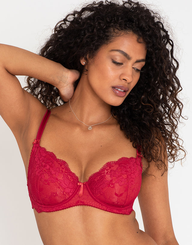 Pour Moi Amour Full Cup Bra Red/Cherry