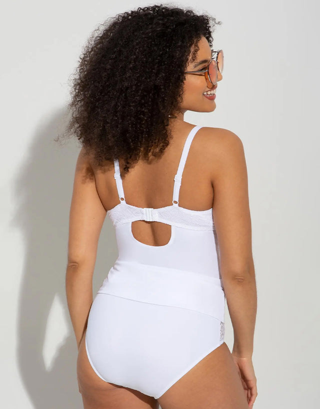 Pour Moi Castaway Tankini Top White