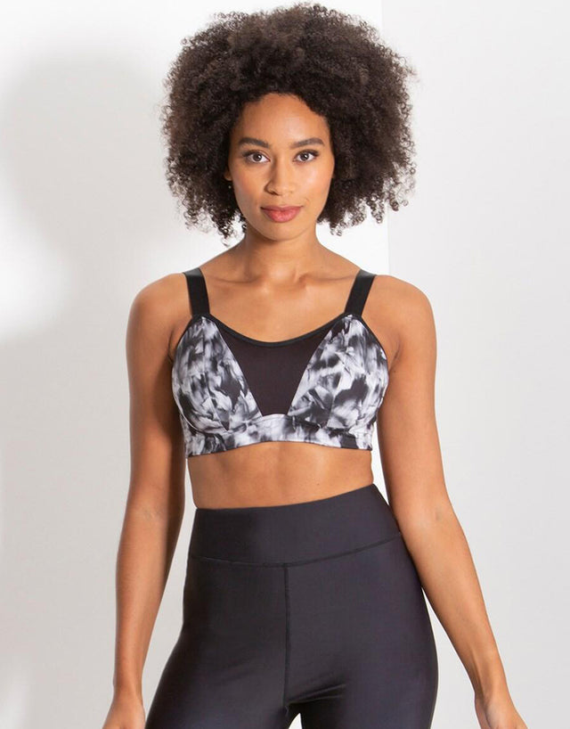 Pour Moi Energy Empower Lightly Padded Convertible Sports Bra Mono
