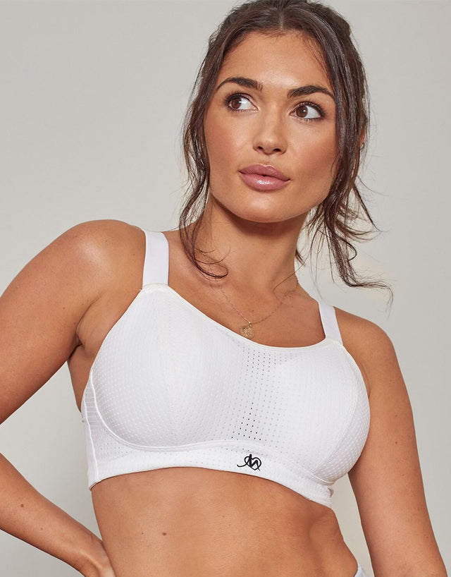 Pour Moi Energy Empower Lightly Padded Convertible Sports Bra White