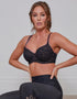 Pour Moi Energy Reach Sports Bra Black Lace