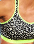 Pour Moi Energy Strive Full Cup Sports Bra Leopard/Lime
