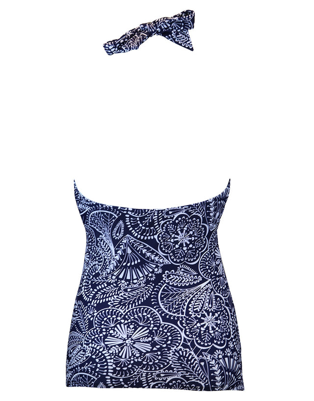 Pour Moi Hot Spots Tankini Top Navy Scandi