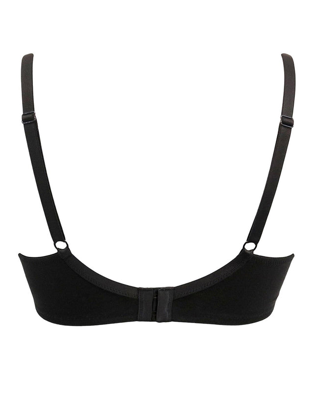 Pour Moi Love To Lounge Cotton T-Shirt Bra Black
