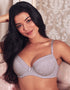 Pour Moi Twist Cotton Padded T-Shirt Bra Grey Marl