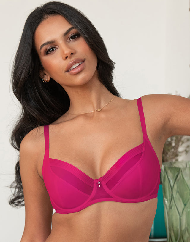 Pour Moi Viva Luxe Full Cup Bra Raspberry