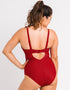 Curvy Kate Poolside Non Wired Plunge Swimsuit Pink/Red