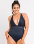 Curvy Kate Poolside Non Wired Plunge Swimsuit Navy/Coral