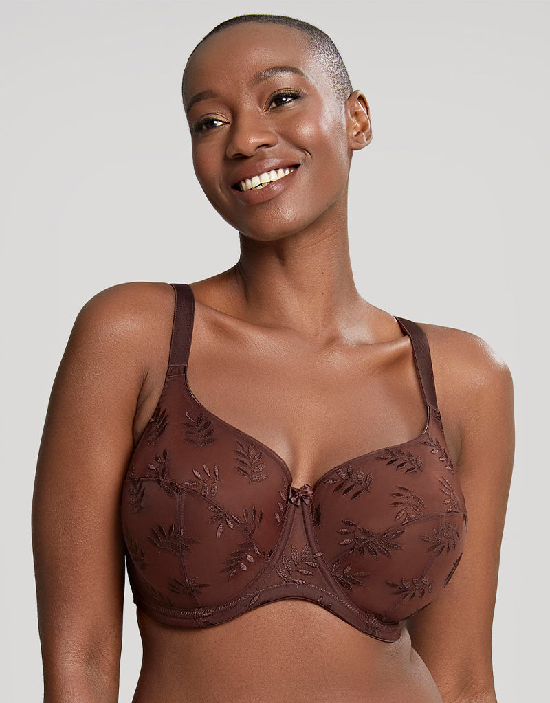 Panache Tango Balconette Bra 9071 Underwired Non Padded Balcony Heather Omb  36HH for sale online