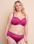 Flirtelle Swirl Balcony Bra Magenta