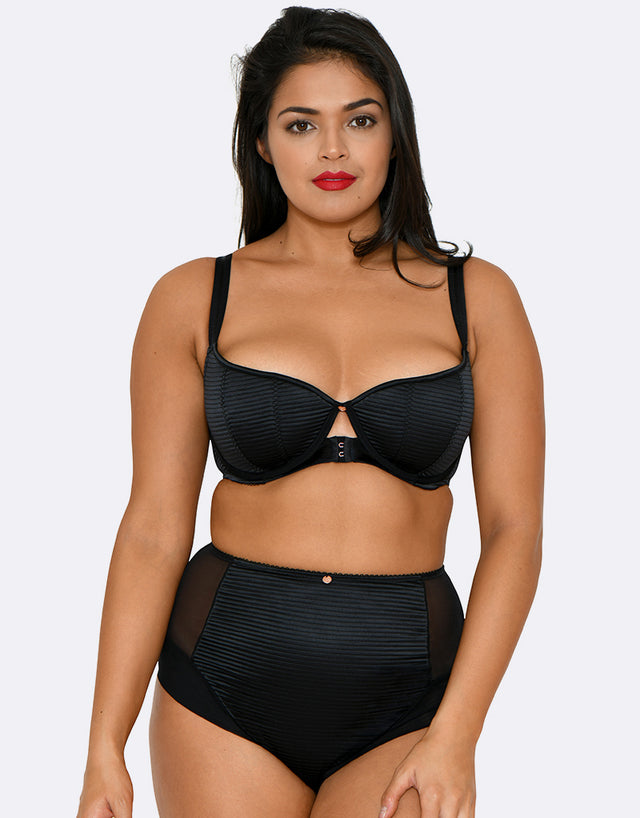 Scantilly by Curvy Kate Brazen Half Cup Bra Black