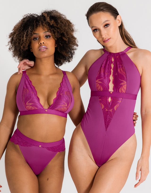 Scantilly Indulgence Non-Wired Bralette Orchid/Latte