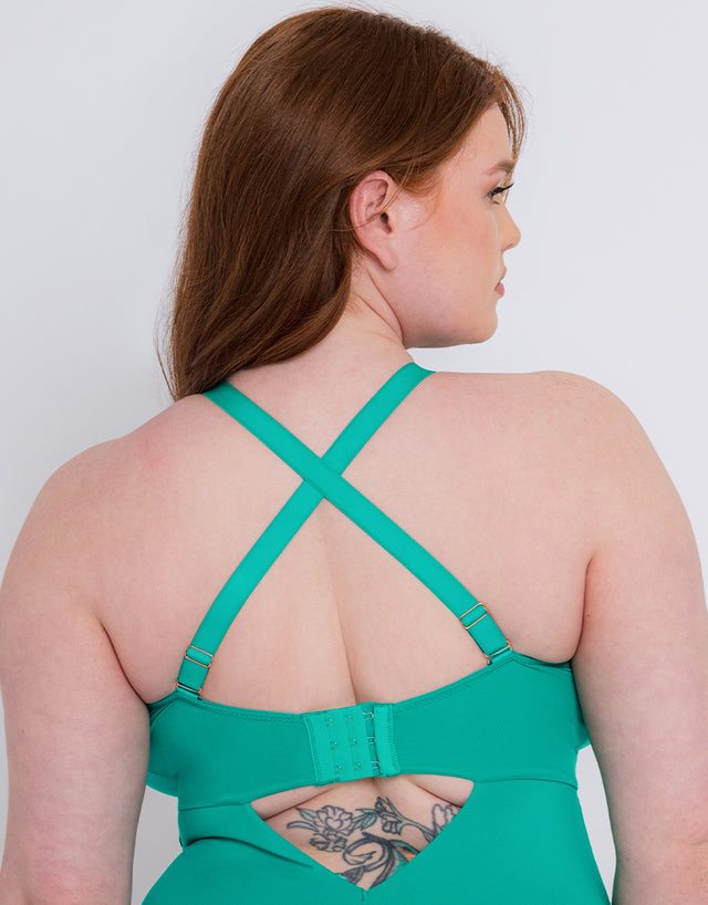 Scantilly Indulgence Multiway Stretch Lace Body Jade