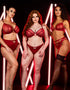 Scantilly Unchained Suspender Belt Deep Red