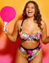 Curvy Kate Sea Leopard Balcony Bikini Top Print Mix