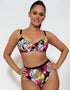 Curvy Kate Sea Leopard Balcony Bikini Top Print Mix