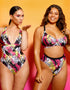 Curvy Kate Sea Leopard Non Wired Plunge Swimsuit Print Mix
