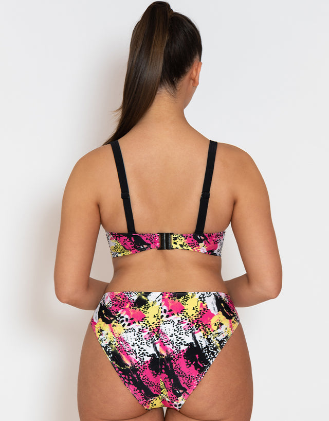 Curvy Kate Sea Leopard Non Wired Plunge Swimsuit Print Mix