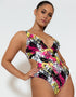 Curvy Kate Sea Leopard Non Wired Plunge Swimsuit Print Mix