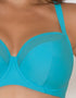 Curvy Kate Sheer Class Padded Balcony Bikini Top Turquoise