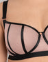 Scantilly Sheer Chic Balcony Bra Black/Mink