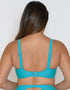Curvy Kate Sheer Class Padded Balcony Bikini Top Turquoise