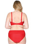 Curvy Kate Sheer Class Padded Balcony Bikini Top Red