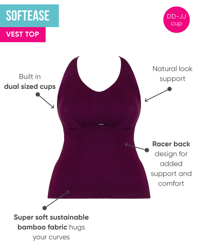 Curvy Kate Softease Vest Top Fig
